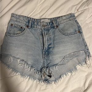Zara high rise shorts